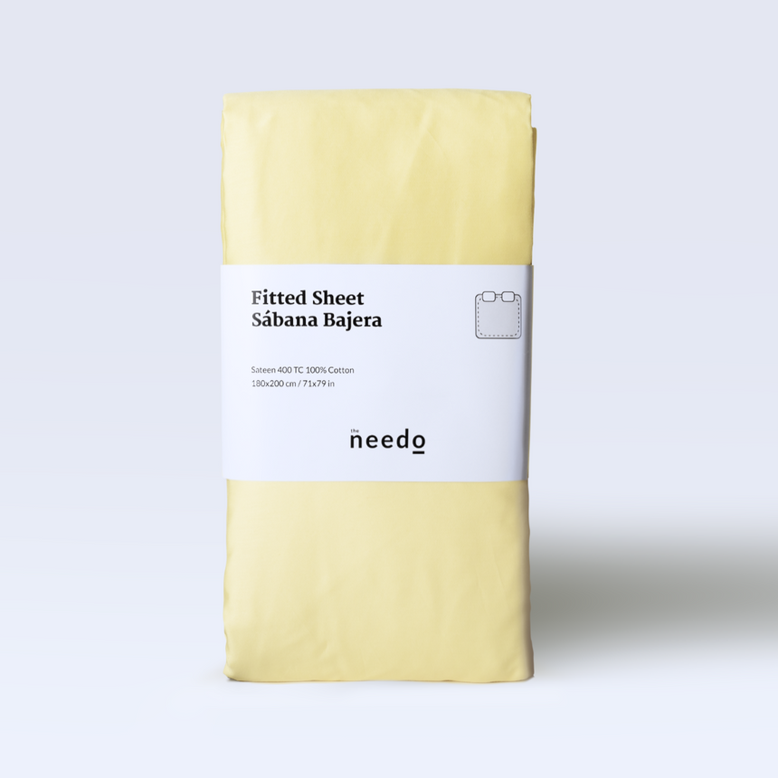 Top sheet sateen 400 TC - Yellow