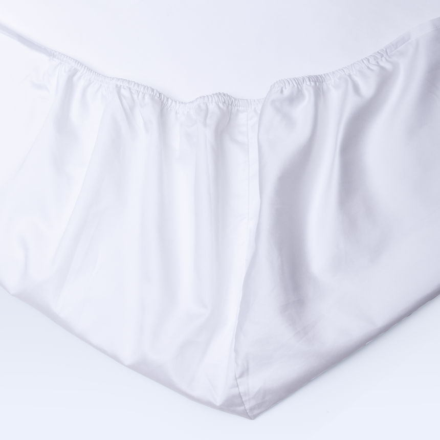 Fitted sheet percale 300 TC - White