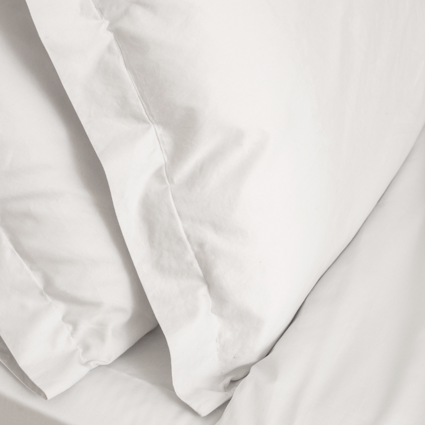 Pillowcases sateen 500 TC (x2) - Arctic grey