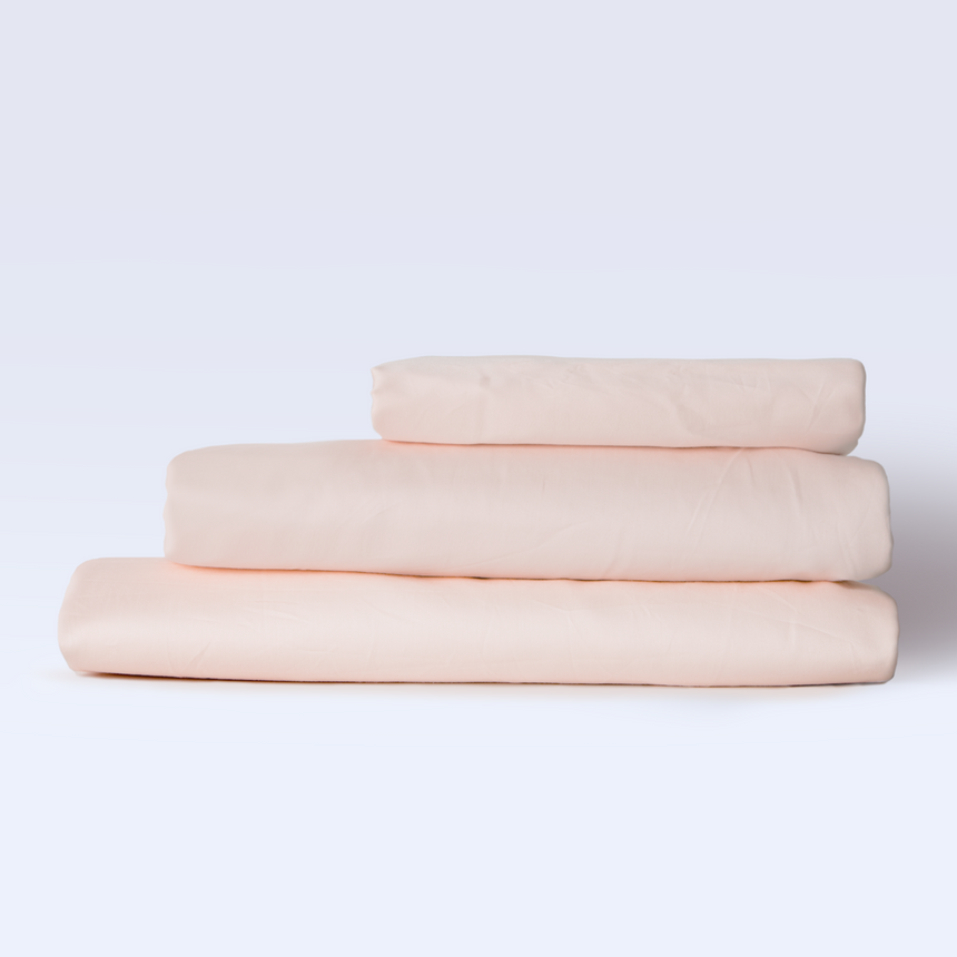 Fitted sheet sateen 500 TC - Powder